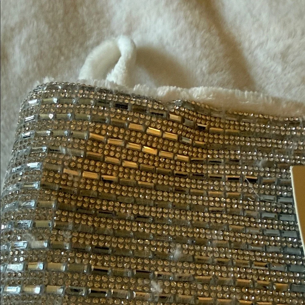 Jason Wu White and Silver Holiday Stocking